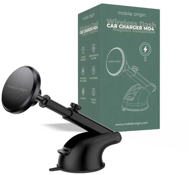 Automobilinis laikiklis Mobile Origin Wireless Dash Car Charger MO4, MagSafe Compatible