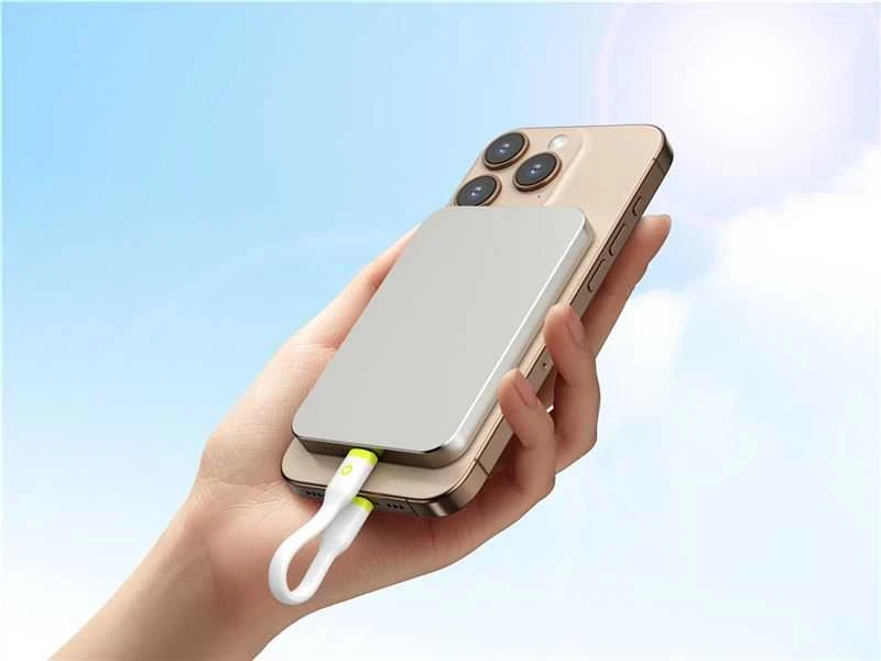 Mobile Origin Kompaktiškas USB-C į USB-C laidas, baltas