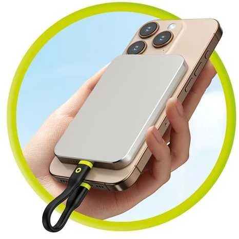Mobile Origin Kompaktiškas USB-C į USB-C kabelis, juodas