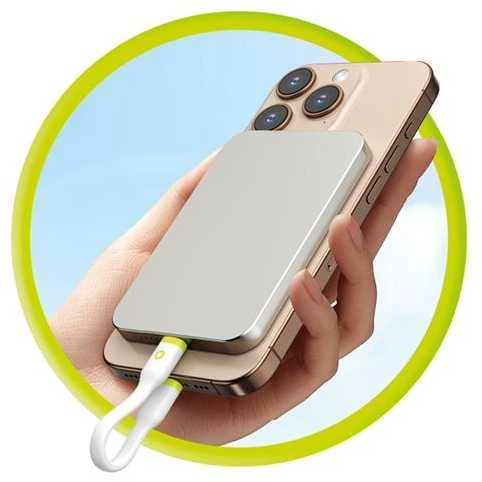 Mobile Origin Kompaktiškas USB-C į USB-C laidas, baltas