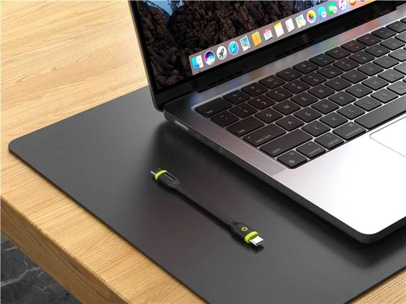 Mobile Origin Kompaktiškas USB-C į USB-C kabelis, juodas