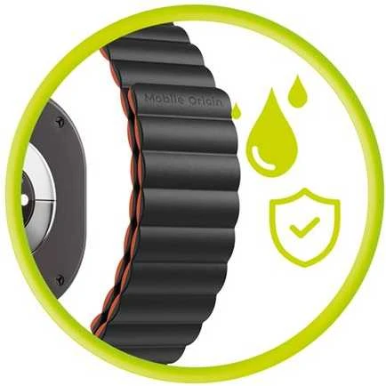 Mobile Origin Easy Strap magnetinis dirželis Galaxy Watch 8 juodas/oranžinis