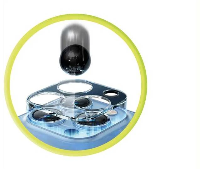 „Mobile Origin Easy Lens“ pilnas dangtelis, skaidrus – „iPhone 13 Pro / 13 Pro Max“