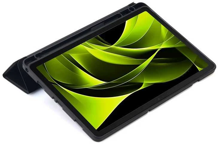 Mobile Origin Lengvai naudojamas visiškai dengiantis planšetės dėklas, juodas - Samsung Galaxy Tab A9+