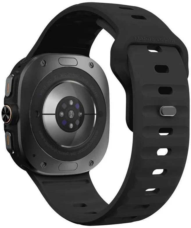 Mobile Origin Easy Strap silikoninis dirželis Galaxy Watch Ultra 47 mm, juodas