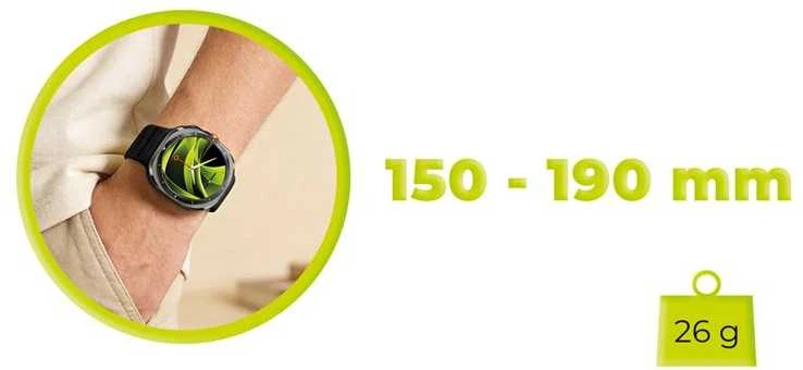 Mobile Origin Easy Strap silikoninis dirželis Galaxy Watch Ultra 47 mm, juodas