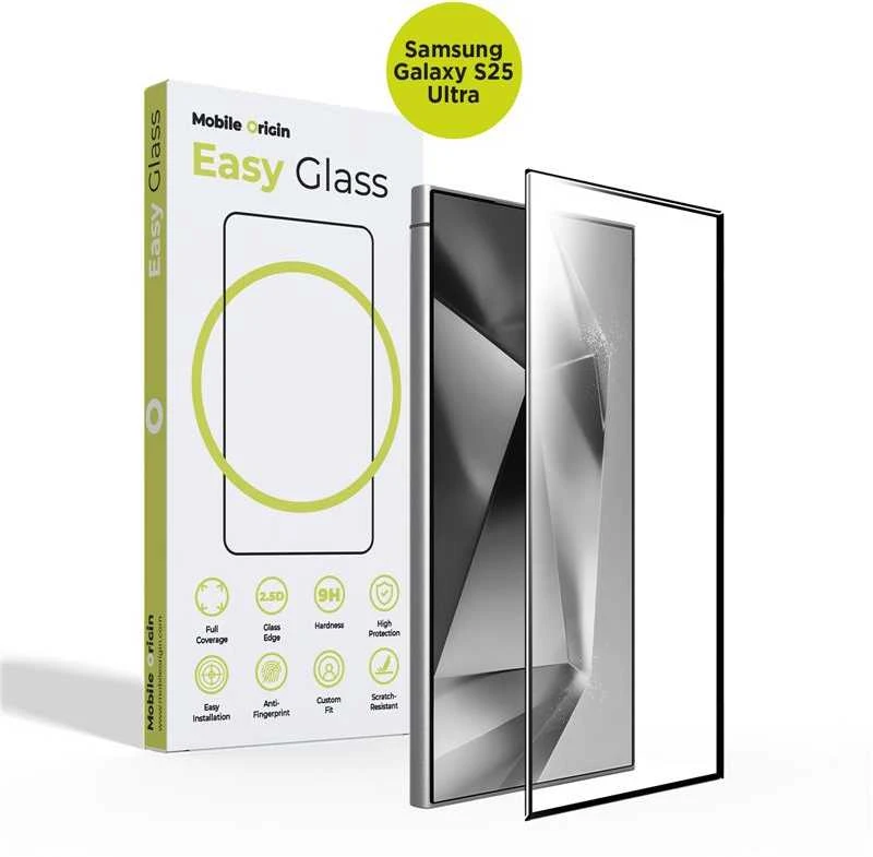 Mobile Origin Mobiliųjų įrenginių kilmė „EasyGlass“ „Samsung Galaxy S25 Ultra“