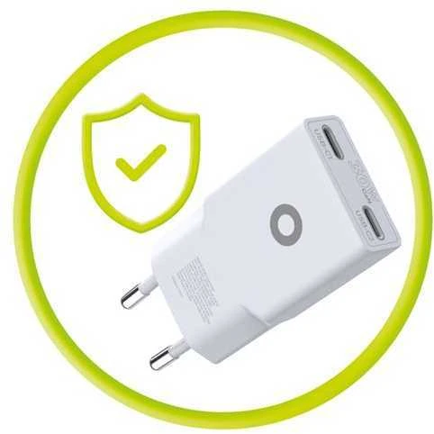Įkroviklis Mobile Origin GaN 30W Slim Charger TÃœV, MO18 - Dual USB-C