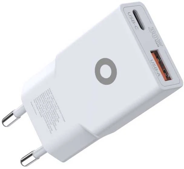 Įkroviklis Mobile Origin GaN 30W Slim Charger TÃœV MO16 - USB-A + USB-C