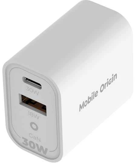 „Mobile Origin GaN“ 30 W kelioninis įkroviklis MO14, skirtas ES, JAV, JK, Australijai