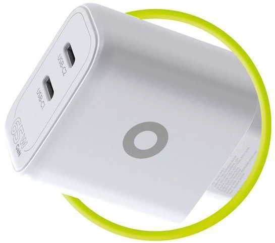 Įkroviklis Mobile Origin GaN 65W įkroviklis TÜV, MO19 - dvigubas USB-C