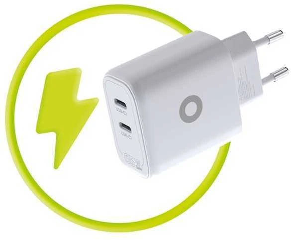 Įkroviklis Mobile Origin GaN 65W įkroviklis TÜV, MO19 - dvigubas USB-C