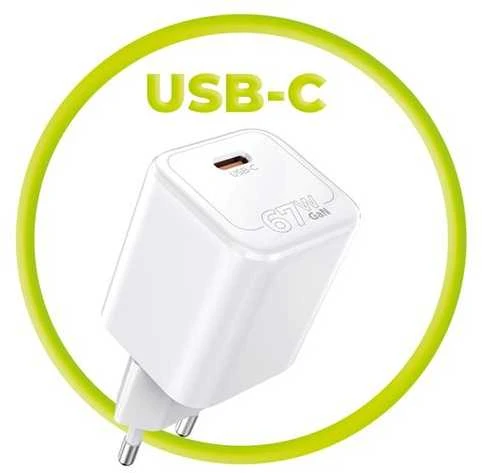 Įkroviklis Mobile Origin GaN 67W Super Charger Single USB-C PW6