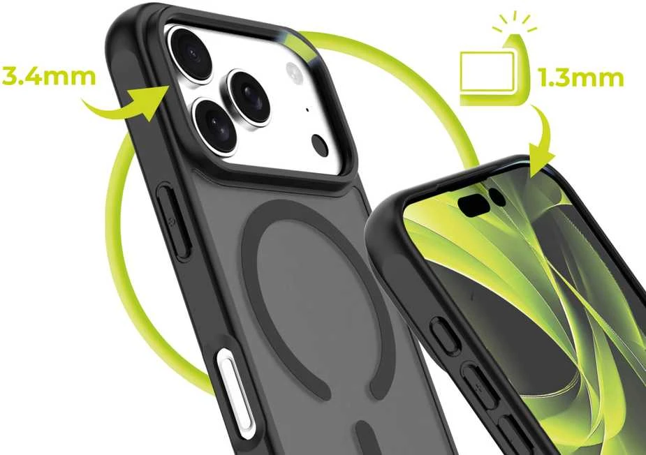 Dėklas Mobile Origin Exkluzivni Mobile Origin Hybrid MagSafe Case, matte juodas - iPhone 17 Pro