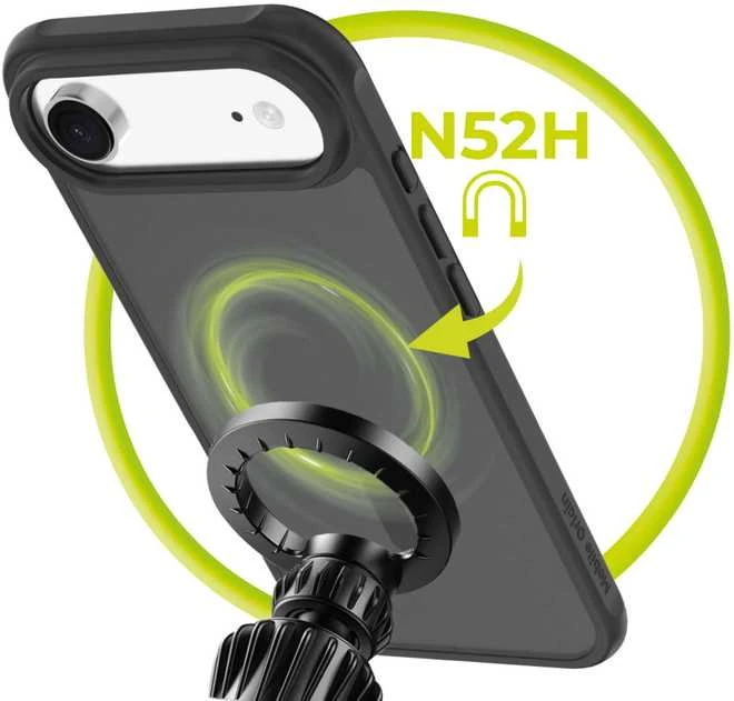 Mobile Origin Hibridinis „MagSafe“ dėklas, matinis juodas – „iPhone Air“