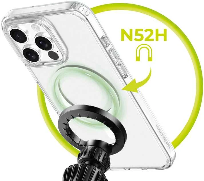 Mobile Origin hibridinis „MagSafe“ dėklas, skaidrus – „iPhone 16 Pro Max“