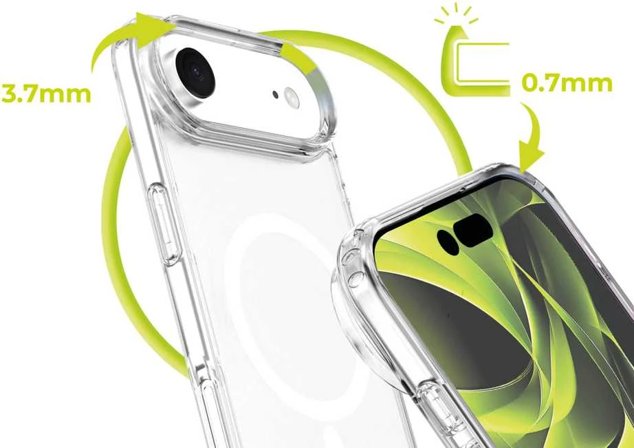 Mobile Origin Hibridinis „MagSafe“ dėklas, skaidrus – „iPhone Air“
