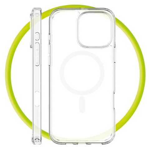 Mobile Origin hibridinis „MagSafe“ dėklas, skaidrus – „iPhone 16 Pro Max“