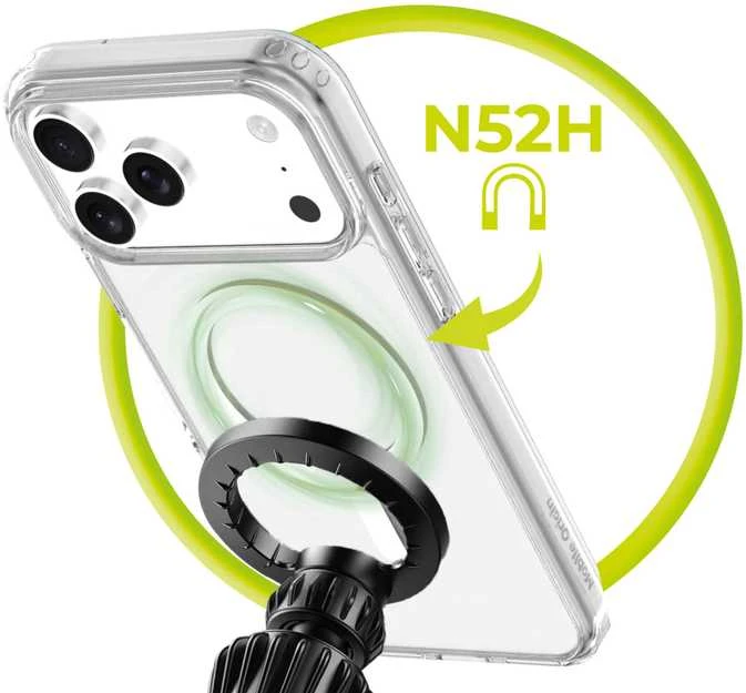Mobile Origin Exkluzivni Mobile Origin Hibridinis „MagSafe“ dėklas, skaidrus – „iPhone 17 Pro Max“