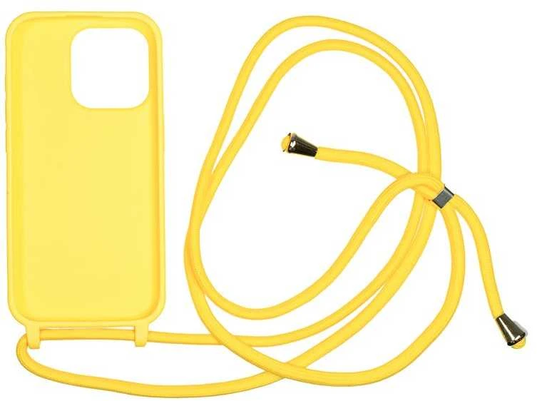 Mobile Origin Dėklas su virve, geltonas – iPhone 15 Pro