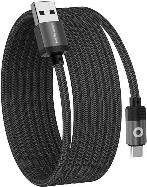 Mobile Origin Magnetinis patentuotas originalus kabelis USB-A į USB-C 1 m, juodas