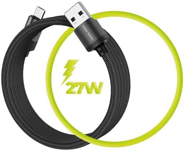 Mobile Origin Magnetinis patentuotas originalus kabelis USB-A į USB-C 1 m, juodas