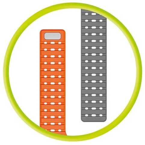 Mobile Origin magnetinis dirželis, pilkas/oranžinis - AW Ultra 2/1 (49 mm) 9/8/7 (45 mm)/6/SE/5/4 (44 mm)/3/2/1 (42 mm)