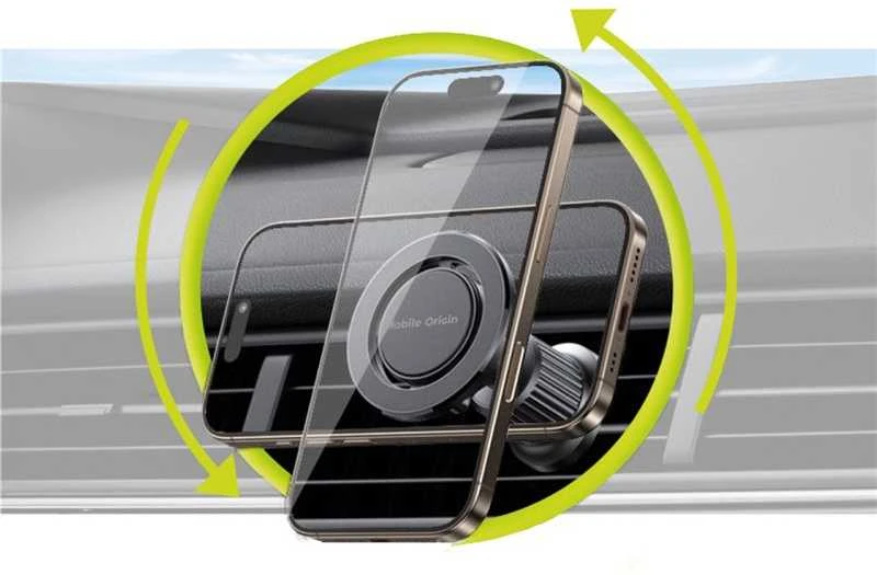 „Mobile Origin“ magnetinis automobilio laikiklis ventiliacijos angai MO9 su metaline plokštele