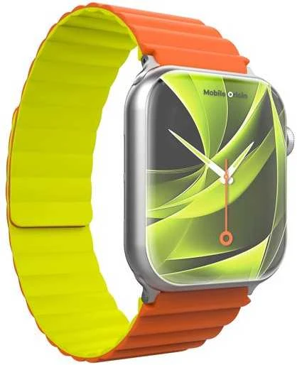 Mobile Origin magnetinis laikrodžio dirželis II, oranžinis/žalias - Apple Watch 49mm/46mm/45mm/44mm