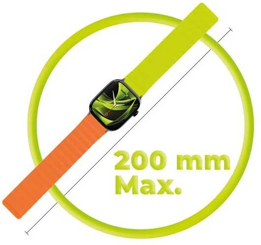 Mobile Origin magnetinis laikrodžio dirželis II, oranžinis/žalias - Apple Watch 49mm/46mm/45mm/44mm