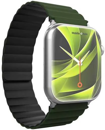 Mobile Origin magnetinis laikrodžio dirželis II, žalias/juodas – „Apple Watch“ 49 mm / 46 mm / 45 mm / 44 mm