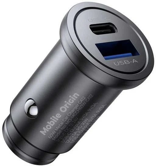 Mobile Origin metalinis automobilinis įkroviklis 30 W, CA12 - USB-C, USB-A