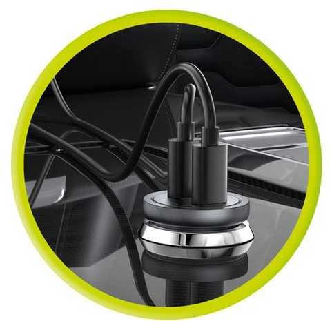 Mobile Origin Metalinis automobilinis įkroviklis 30 W, CA13 - 2 x USB-C
