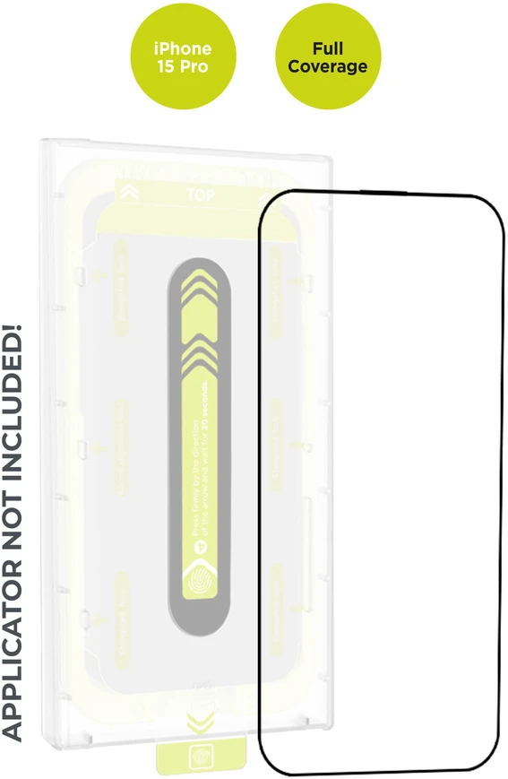Mobile Origin Oranžinis ekrano apsauginis stiklas iPhone 15 Pro