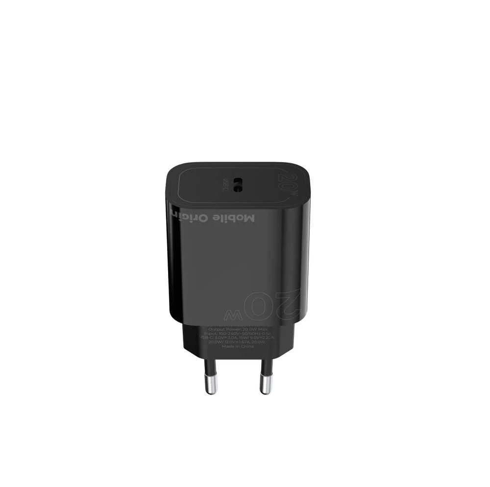 Mobile Origin PD20W laidinis įkroviklisMO11, juodos spalvos, 1 USB-C