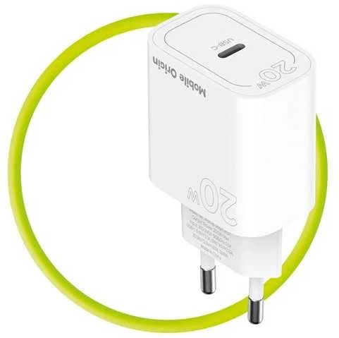 „Mobile Origin PD20W“ sieninis įkroviklis MO11, 1 USB-C