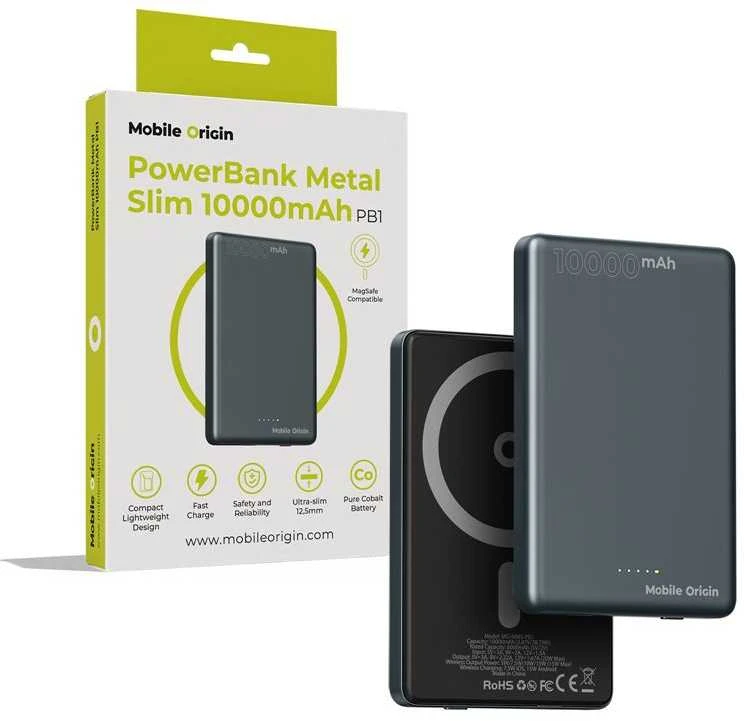 Mobile Origin Powerbank Metal Slim 10000mAh PB1