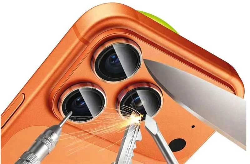 „Mobile Origin Sapphire“ objektyvo apsaugos, skaidrios – „iPhone 17 Pro / 17 Pro Max“