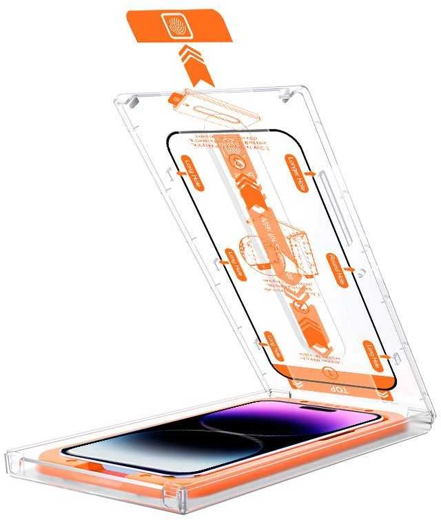 „Mobile Origin“ ekrano apsaugos iPhone 11 / XR su lengvai aplikuojamais lipdukais, 2 vnt. pakuotėje.