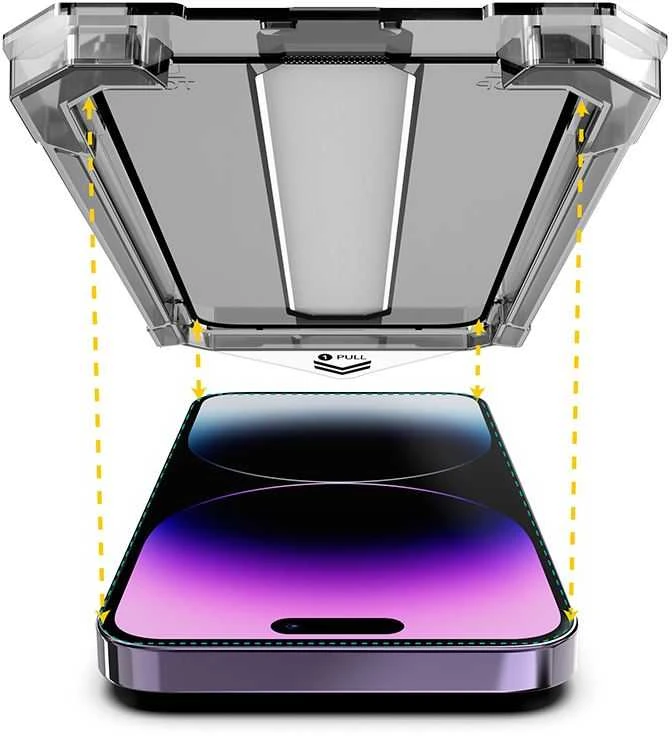 „Mobile Origin“ ekrano apsauga „iPhone 14 Pro“ su paprastu uždėjimu