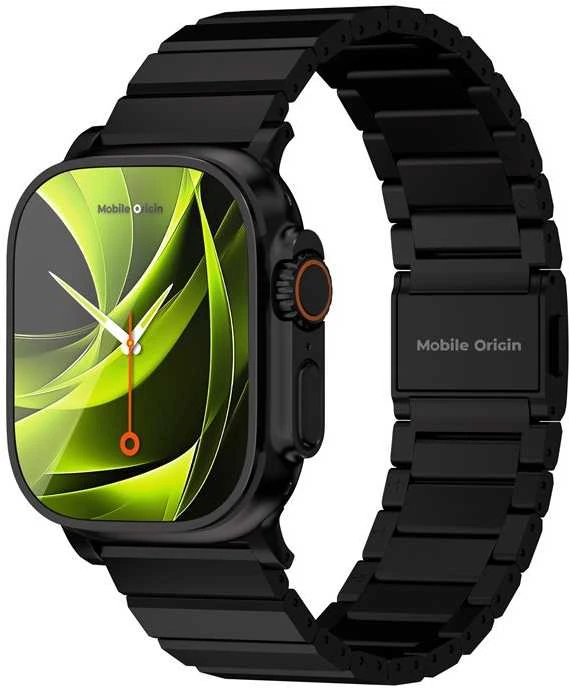 „Mobile Origin“ titano dirželis „Modena“, juodas - „Apple Watch Ultra 49mm“