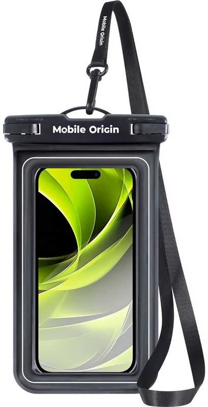 Mobile Origin Neperšlampamas plaukiojantis dėklas 6,8", juoda/balta