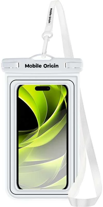 Mobile Origin Mobilus Origin Neperšlampamas plaukiojantis dėklas 6,5", balta/juoda