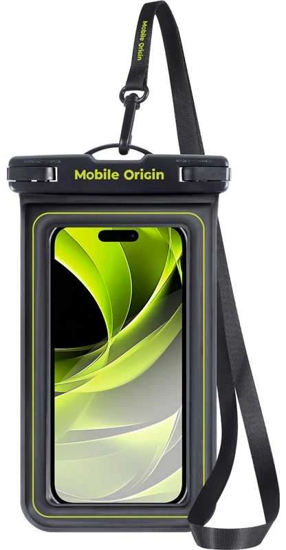 Mobile Origin Mobilus Origin Neperšlampamas plaukiojantis dėklas 6,8", juoda/žalia