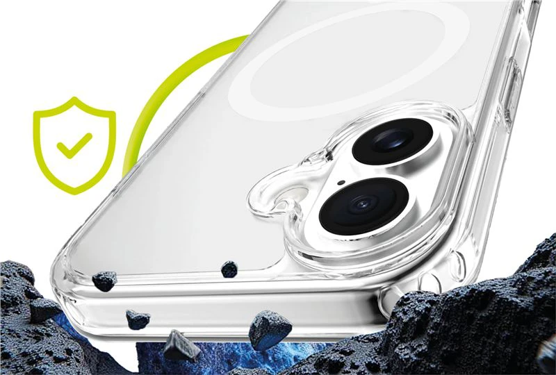 Mobile Origin Exkluzivni Mobile Origin hibridinis „MagSafe“ dėklas, skaidrus – „iPhone 17“