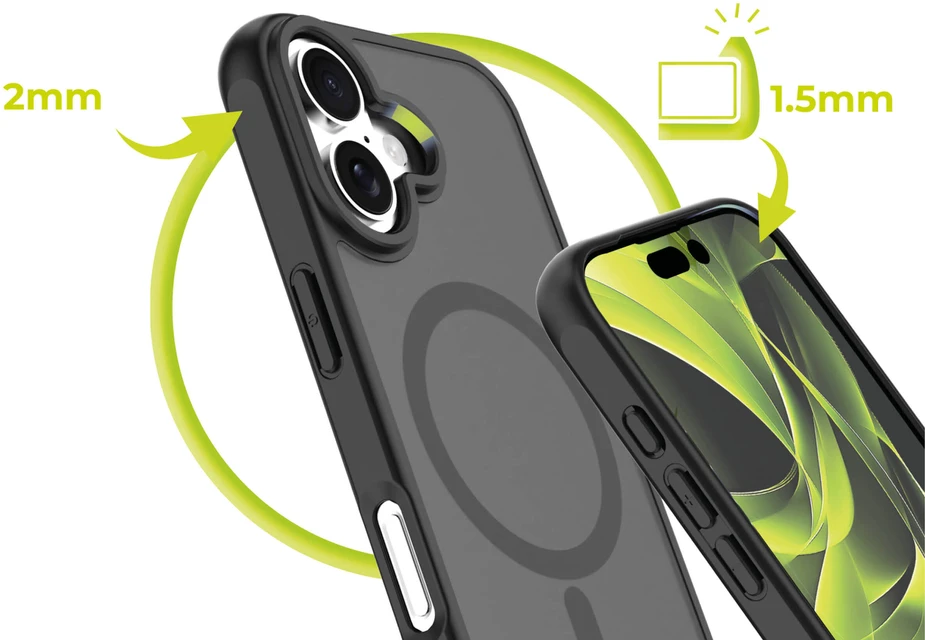 Dėklas Mobile Origin Exkluzivni Mobile Origin Hybrid MagSafe Case, matte juodas - iPhone 17