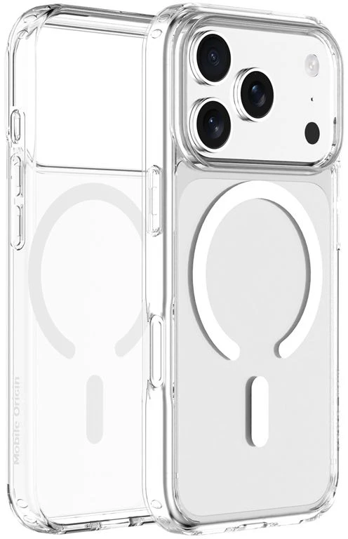 Mobile Origin Exkluzivni Mobile Origin hibridinis „MagSafe“ dėklas, skaidrus – „iPhone 17 Pro“