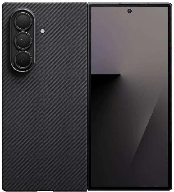 Dėklas Pitaka Ultra-Slim Case, Juodas/Pilkas - Samsung Galaxy Z Fold 7