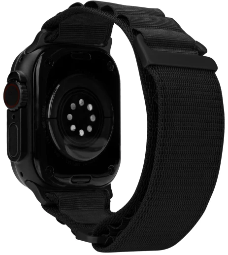 Mobilize Nylon Watch Band - Alpine - Juodas Connector - for Apple 38/40/41mm - Juodas