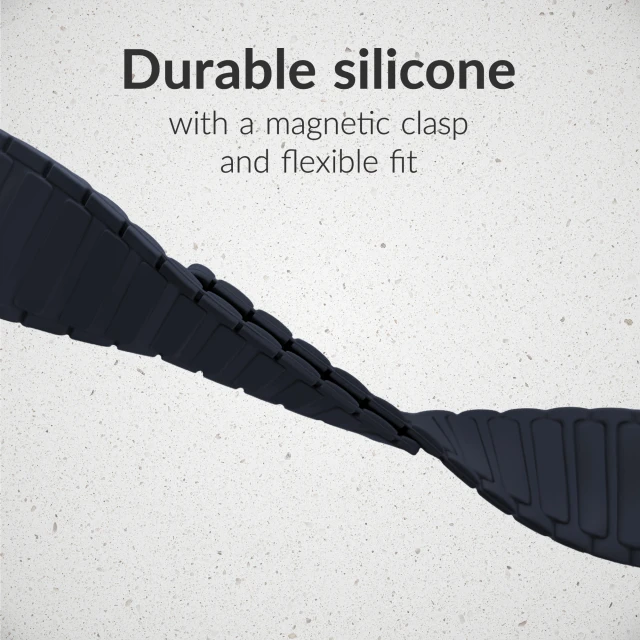 Mobilize silikoninė magnetinė laikrodžio apyrankė Apple 42/44/45/49 mm laikrodžiams - Mėlyna
